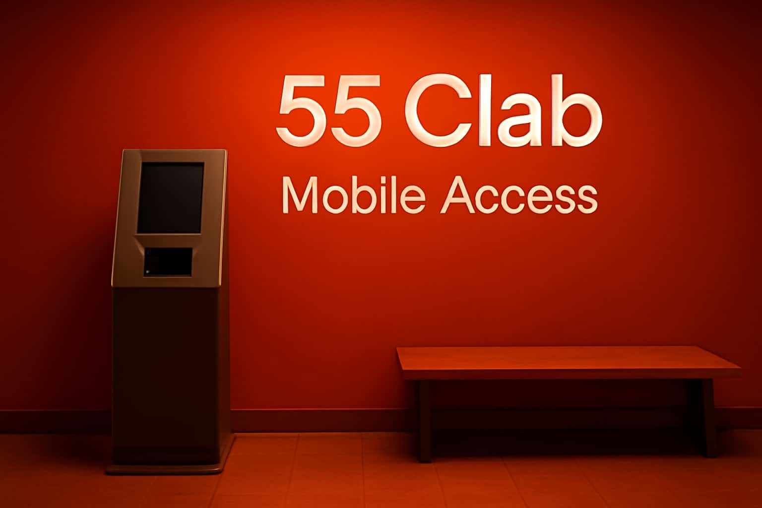 An informative representation of 55 Clab Mobile Access with a focus on mobile connectivity.