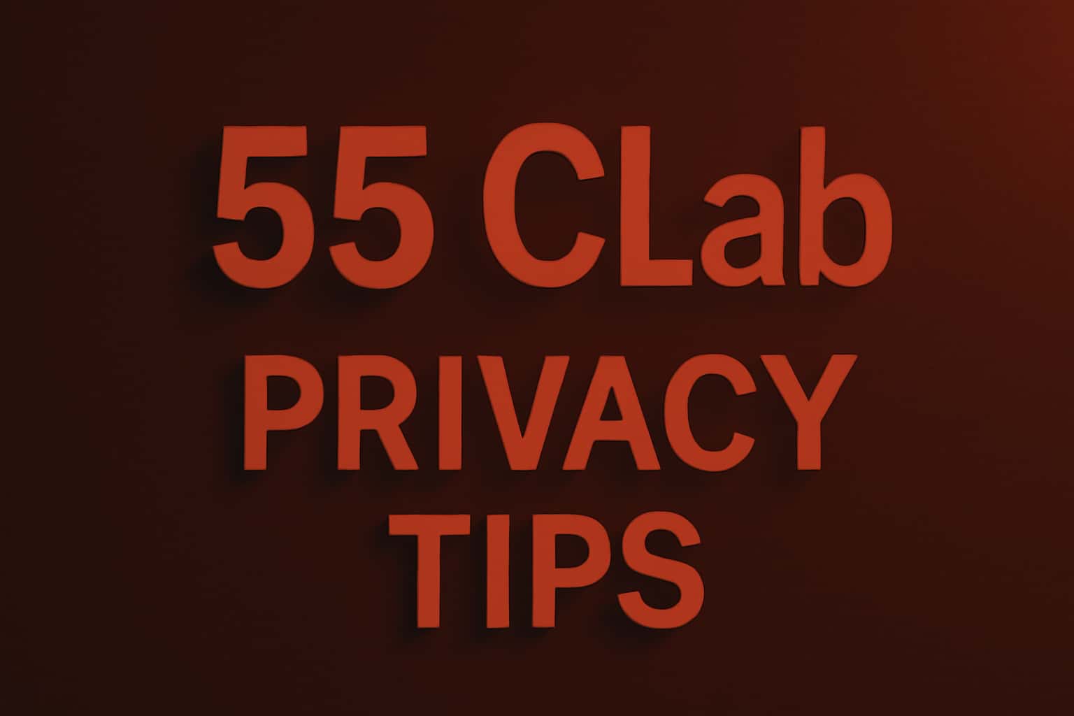 An informative scene depicting 55 Clab Privacy Tips in a visual format.