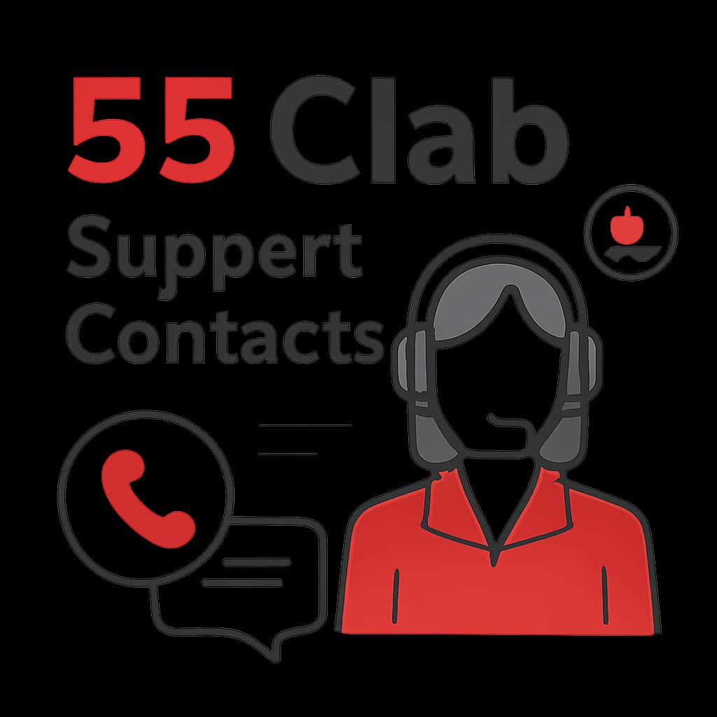 An educational illustration related to 55 Clab Support Contacts.