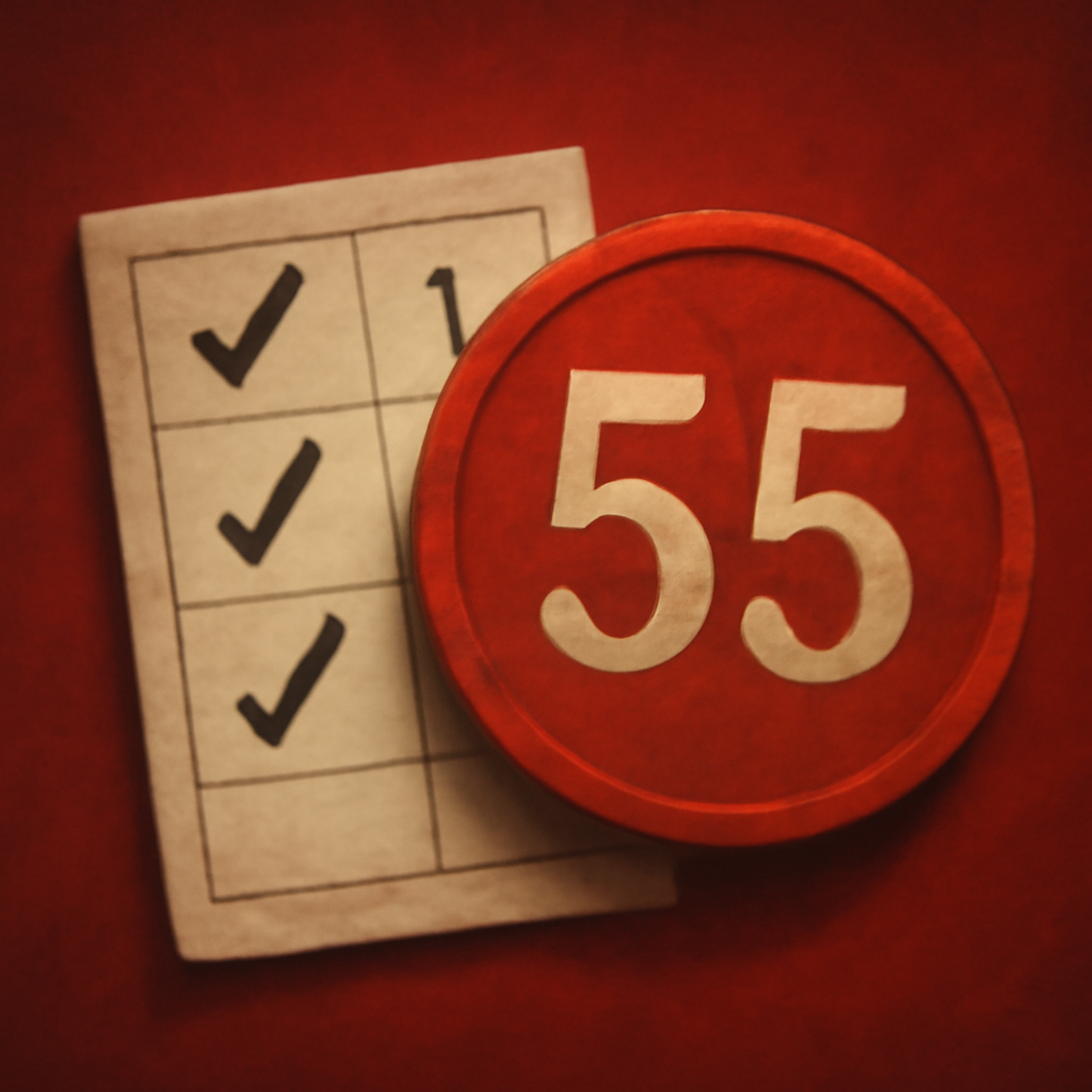 An icon representing 55 Clab Accessibility Features, designed as a guide.