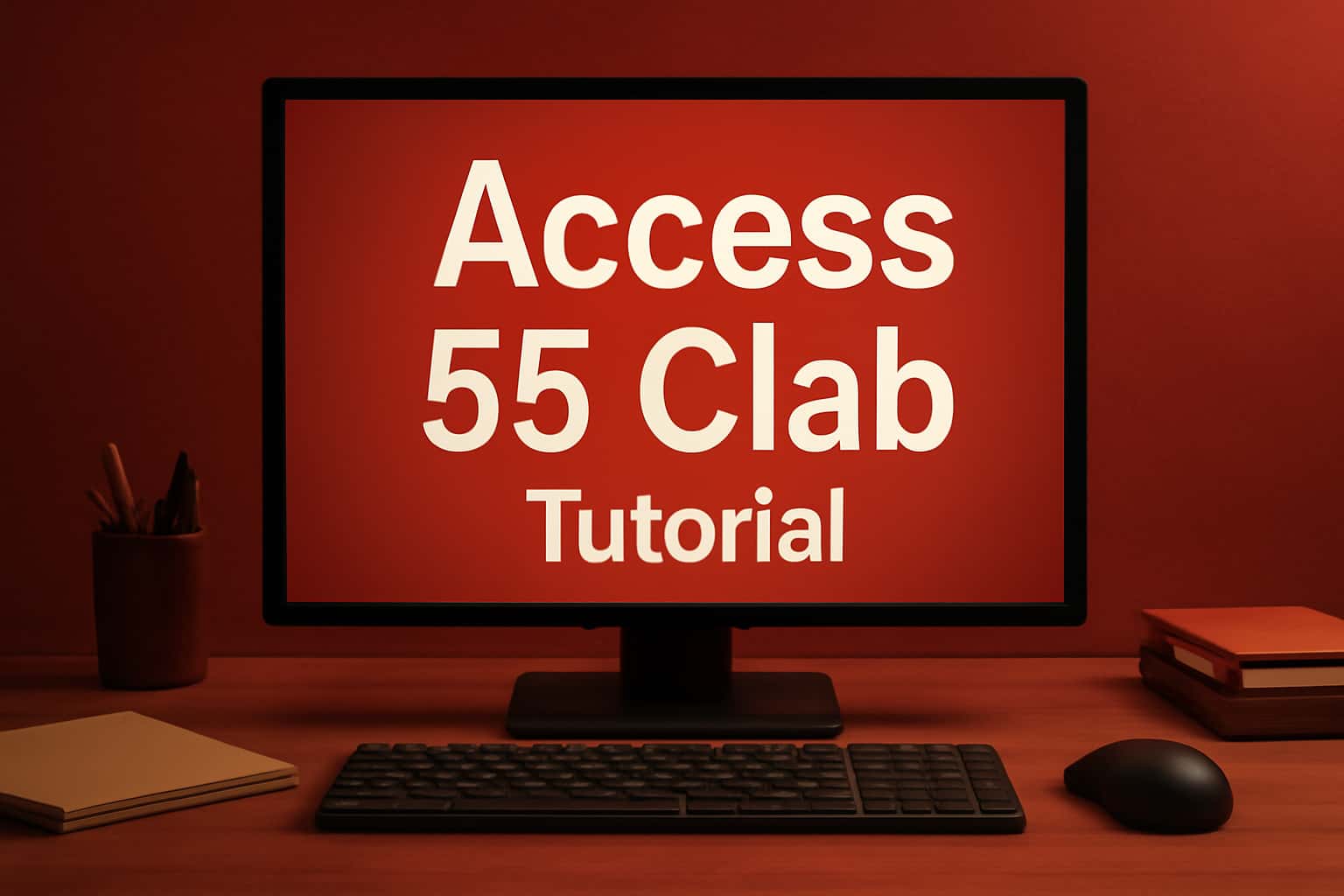 Visual representation of Access 55 Clab Tutorial with clear text.